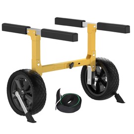 GanFindX Heavy Duty Kayak Cart | Adjustable Foldable Trolley with Durable Wheels, Portable Kayak Transport Cart, Tie-Down Straps Included (Foldable Version)