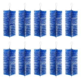 RINOO RINOO 10 Pcs Fish Pond Filter Brushes Set for Koi Pond Filter Fish Tank Aquarium Water Garden Pond Skimmer Filter Cleaning Brush 20 Inch by 4.7 Inch (Blue)