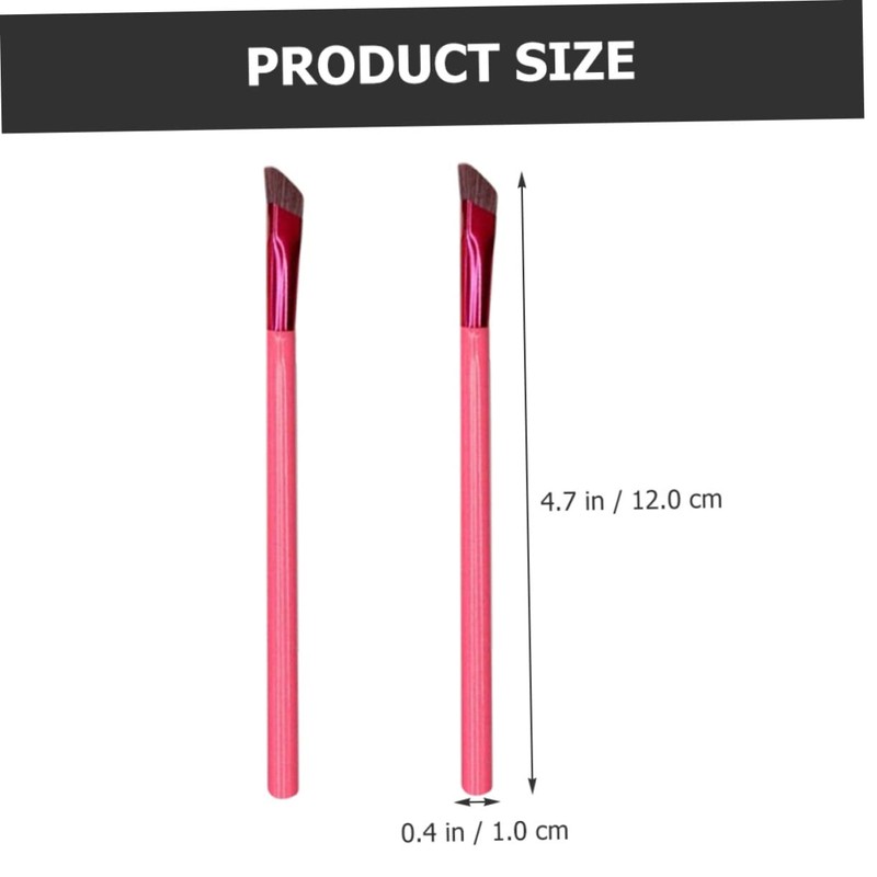 Healeved 2pcs Angled Eyebrow Makeup Brushes for Women Precision Brow