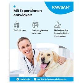 PAWSAN® Joint Tablets Dog I Green-lipped Mussel Dog - High Dose - Joint Tablets for Dogs with Devil's Claw Dog, MSM Dog & Collagen Dog I Joint & Bone Protection for Dogs 100 Tablets