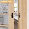 MaozyHomie Flip Door Latch, 90/180 Degree Barn Door Latch, Black