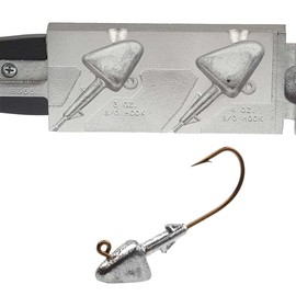 Do It Mold Style 9 Shad Head Jig Size 3, 4 oz. Do it Mold 3355 Cavities 2 Total