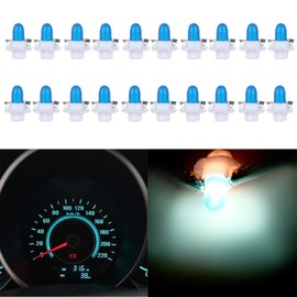 cciyu 20 Pack Blue T5 B8.4D Tri-cell 5050 1SMD LED Car Dashboard Dash GaugeSide Indicator Light Lamps