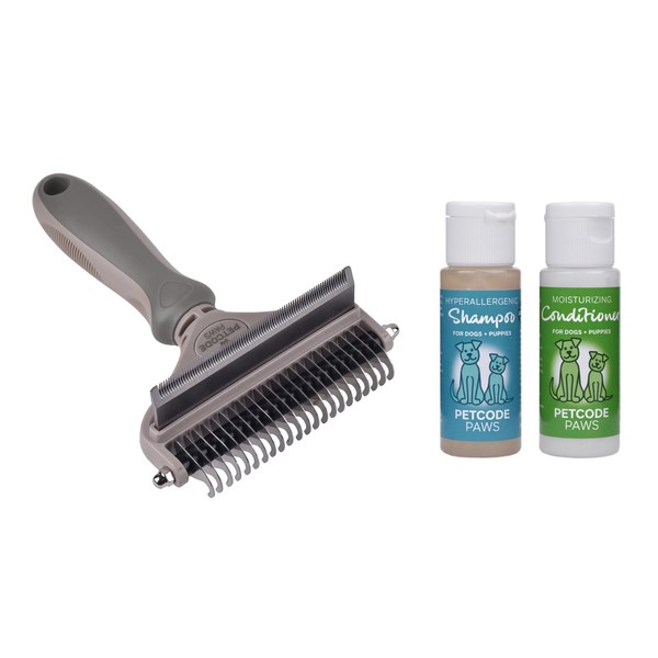 PETCODE PAWS Duo Dog Shampoo & Conditioner with Grooming Dog