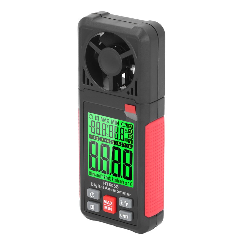 Digital Anemometer High Accuracy 2.26 Inch LCD Screen Thermal Handheld