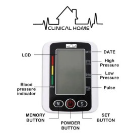 Medidor de Presion Baumanometro Kit Oximetro y Termometro Color Blanco Clinical Home Kit                                                              