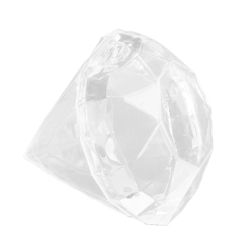 Candies Box Diamond Shaped Clear Jar Transparent Plastic Candy Storage