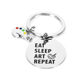 yaozeio Artist Gifts for Women Men Painter Palette Keychain, Art Lover Gifts for Art Key Ring Gift for Artist Painter Gifts for Men Women Art Student Gifts