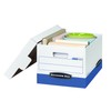 Bankers Box R-KIVE Heavy-Duty Storage Boxes, FastFold, Lift-Off Lid, Letter/Legal,