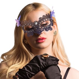 Zinniday Lace Masquerade Masks Women - Masquerade Ball Mardi Gras Mask for Themed Party