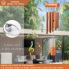 QMAHA Bamboo Wind Chimes, 8 Tubes Wooden Wind Chimes Outdoor