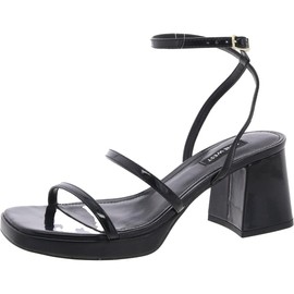 Nine West Women's Flame3 Heeled Sandal, Black 001, 7