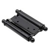 Hoypeyfiy 4 Pieces Doors Double Action Spring Hinge Stainless Steel