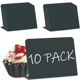 Mini Chalkboard, 10 Pieces Mini Chalkboard Small Chalkboard Signs Board for Party Wedding Table Kitchen Shop Home Office Number Message