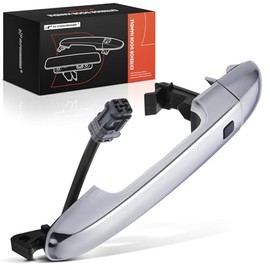 A-premium - Manija de Puerta Exterior Delantera Derecha del Lado del Pasajero Compatible con Kia Forte 2010-2013, Cromo, Reemplazo