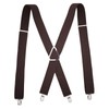 Heavy Duty Suspenders for Men – Adjustable 2-Inch Elastic X-Back