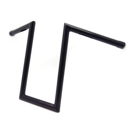 SMT- Black Z Bar 12 Inch Rise Handlebars Compatible With Harley Softail Dyna Sportster Bobber Chopper