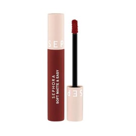 SEPHORA COLLECTION Soft Matte & Easy Liquid Lipstick 12 No Drama (Berry Brick Red) 0.15 oz / 4.5 ml