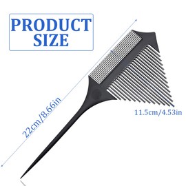 ZOKJSW Dye Comb, Highlights, Hair Comb, Hair Comb Tips, Carbon Comb with Split Teeth Design for Hair Dyeing, Hairdresser, Salon