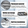 2 Pcs Shower Soap Holder,Dish for Tray,Clip-on Rail,Adjustable-Rust-Resistant with Grooved