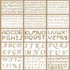 15 Pack Letter Stencils for Painting, Durable Stencils Letters Small