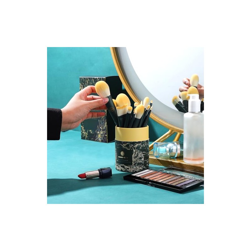 EIGSHOW Juego de brochas de maquillaje profesional de 18 piezas