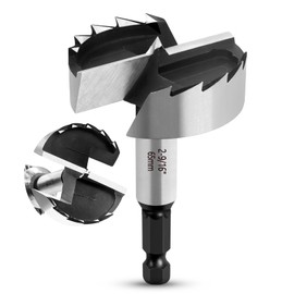 NICAVKIT 2-9/16 Inch Forstner Bit for Wood,2-9/16" Forstner Drill Bit for Woodworking, Wood Drill Bit Woodworking Hinge Cutter Tool for Wood Plywood Plastic