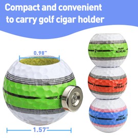 THE GOLFER STORE Cigar Holder, Golf Cart Cigar Holder, Portable Magnetic Cigar Holder - Cigar Accessories (Green)