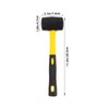SHINEOFI Rubber Mallet with Rubber Handle Durable Soft Hammer for