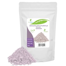 Brazilian Purple clay - 200 gr - DIY Face Masks, Body Mask, Hair Mask, Soft Peels and Scrubs, Soap Making, Anti-Ageing & Skin firming, Natural And Chemical Free