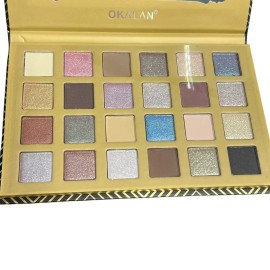 OKALAN Stately Eyeshadow Palette 24 Color Makeup Kit with Mirror New 0.84 oz