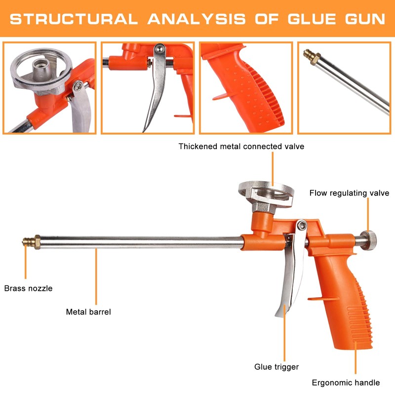 GOMETY Professional Dosing Gun with Ergonomic Plastic Handle, Metal Construction