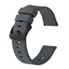 BISONSTRAP Silicone Watch Bands, Slim Watch Straps with Quick Release,