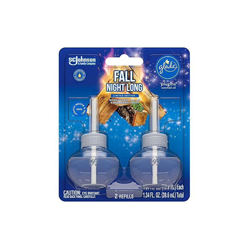 Glade Scented Oil Refills - Fall Night Long - Holiday
