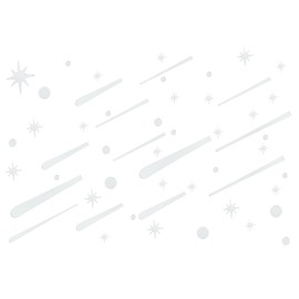 uxcell 1 Set Mirror Star Wall Stickers, Silver Acrylic Wall Decals, DIY Home Art Wall Stickers for Bedroom Ceiling Wall Decoration