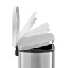 Qualiazero 13.2 Gallon Stainless Steel Step Trashcan with Removable Leakproof