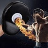 Boxing Training Focus Pad, Black Leather, Curved Design, Single Unit,