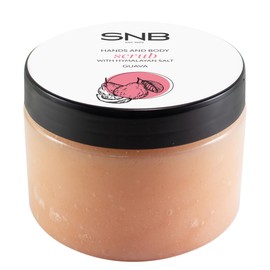 SNB Professional Körperpeeling mit Himalayasalz & Guave – 300 ml – Natürliche Peeling-Pflege für glatte Haut – Mit Sheabutter – Feuchtigkeitsspendendes Salzpeeling für Damen & Herren