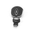 NGS SIN Black Optical Mouse 1000dpi and Retractable USB Cable