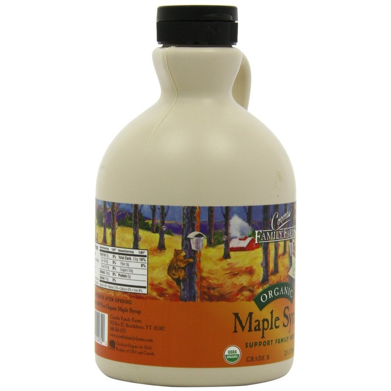 Coombs Family Farms Maple Syrup, Organic, Grade A, Dark Color,
