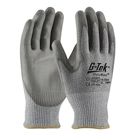 PIP 16-560/M G-Tek Polykor Seamless Knit Blended Glove with Coated Smooth Grip, M Size (Pack of 12)