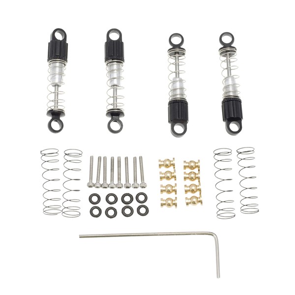 Treehobby 4PCS Aluminum Alloy Twisted Tooth Shock Absorbers Damper Spare