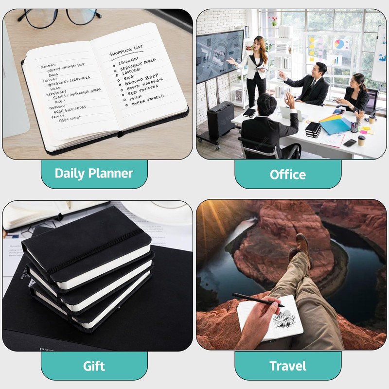 Xvvirnt 10 Pack Pocket Notebook, 4.3 x 2.9 Inch Small