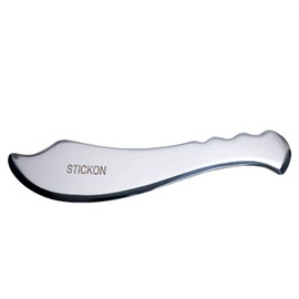 STICKON Medical Grade Stainless Steel Gua Sha Scraping Massage Tool IASTM tools for Soft Tissue Therapy and Reduce Back, Legs, Arms,Neck,Shoulder Muscle Pain (STICKON-h)