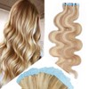 16 Inch 20pcs 50g Remy Tape in Hair Extensions Wavy