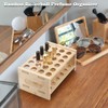 ELLDOO Rollerball Perfume Organizer, 24 Spaces Bamboo Perfume Storage Holder
