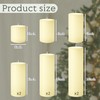 Shihanee 12 Pcs Pillar Candles 3" Diameter Dripless Unscented Candle