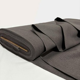 Kiran Collections-3-Yard Linen Fabric |Embroidery Fabric Linen | Linen fabric by the yard for Clothing | Linen Fabric 60''| Linen cloth for Sewing, Crafts, Tablecloth, Drapes |Iron Gray