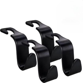 MonopHH Car Seat Headrest Hook - S Type Hanger Storage Organizer for Handbag Purse Coat Universal Fit in Vehicle (4 Pack)
