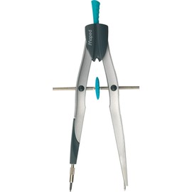 Maped Precision Metal Bow Compass & Protractor, 3 Piece Set (291049)